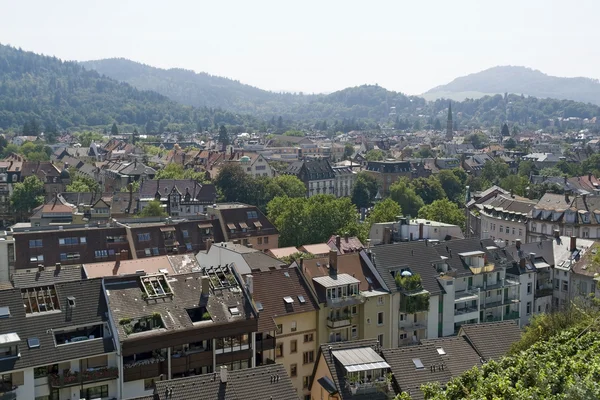 Letecký pohled na Freiburg im breisgau — Stock fotografie