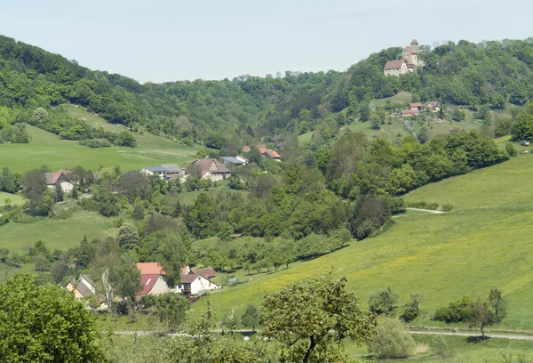Krajobraz wokół zamku tierberg — Zdjęcie stockowe