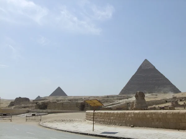 Piramide van Mycerinus en Chefren — Stockfoto
