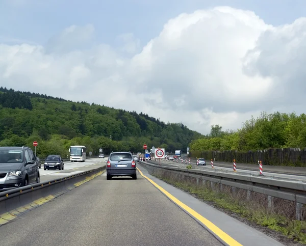 Highway scenery in Southern Germany Stock Image