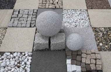 Various processed stones clipart