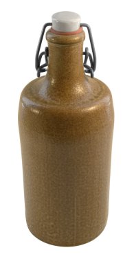 Stoneware bottle with closure clipart