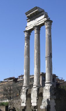 Temple of Vespasian columns clipart