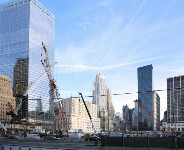 Строительная площадка в Ground Zero — стоковое фото