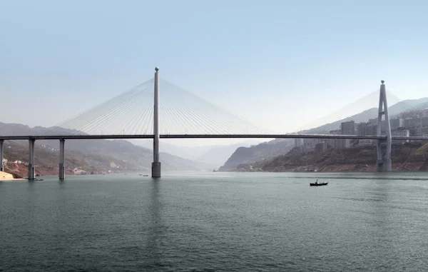 Bridge upon Yangtze River — Stock Photo, Image