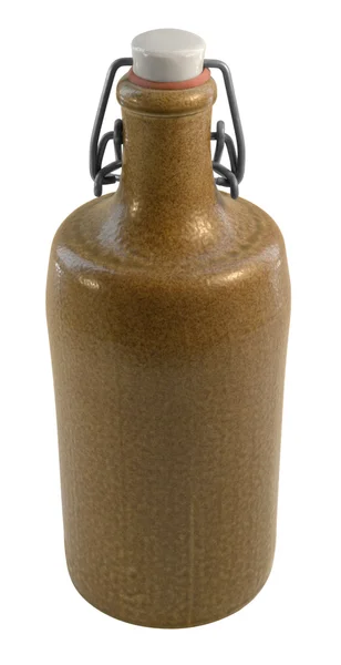Stoneware bottle with closure — Stock Photo, Image