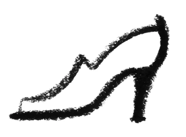 Getekende ladys schoen — Stockfoto