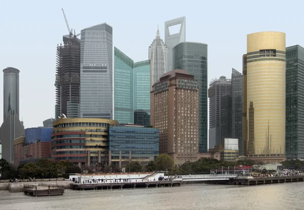 Shanghai am Huangpu-Fluss — Stockfoto
