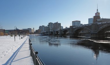 Boston scenery with Charles River clipart