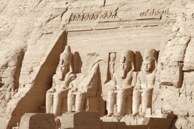 Abu Simbel temples in Egypt clipart