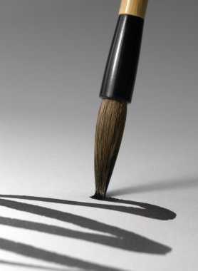 Chinese brush tip detail clipart