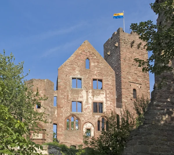 Ensolarado iluminado Wertheim Castelo detalhe — Fotografia de Stock