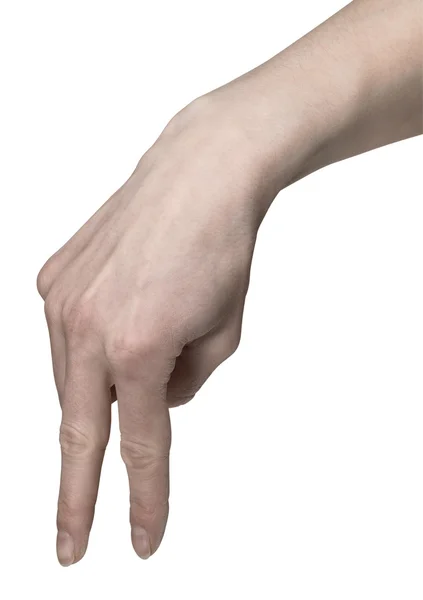 Hand geht mit den Fingern — Stockfoto