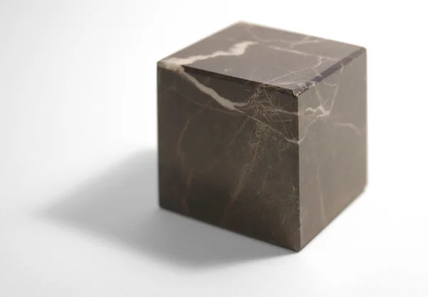 Marbled stone cube — Stock Photo, Image