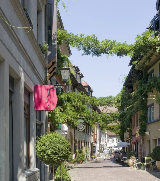 Bir Freiburg im breisgau sokak sahne — Stok fotoğraf