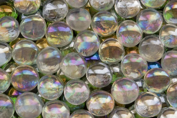 Iridescent glass beads — Stock Photo, Image