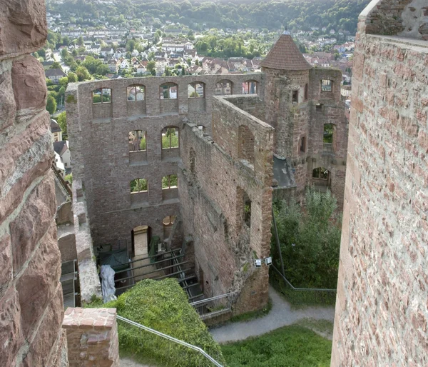 Luchtfoto wertheim kasteel detail — Stockfoto