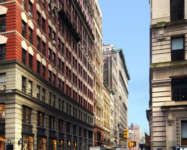 New York street scenery clipart