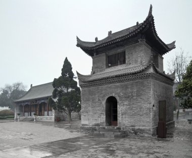 Stone building in Xian clipart