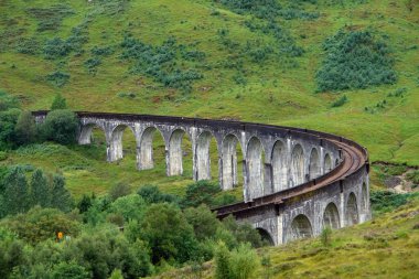 Idyllic Glenfinnan Viaduct clipart