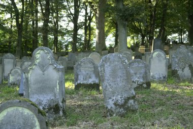 Old jewish graveyard clipart