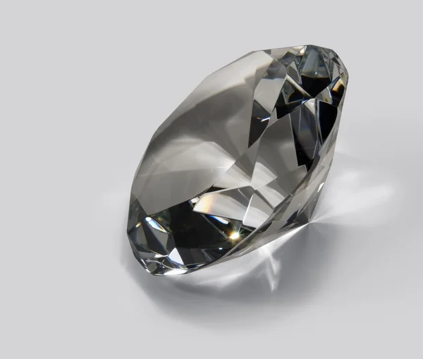 Jasné diamond ve světle zpět — Stock fotografie