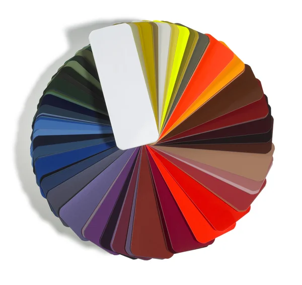 Carta de cores espalhada redonda — Fotografia de Stock