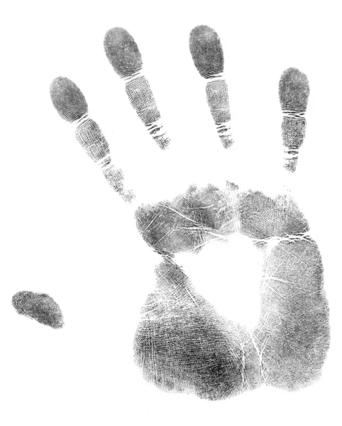 Palm of hand print — Stock Photo, Image