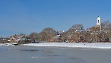 Cambridge winter scenery clipart