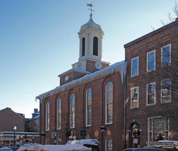 Boston city detalj på vintern — Stockfoto