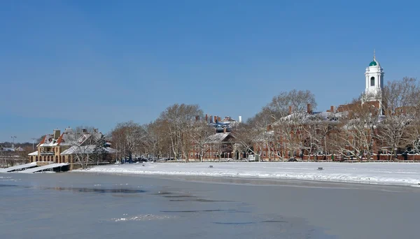 Cambridge kış manzarası — Stok fotoğraf