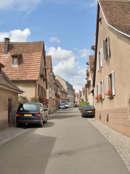 Straat landschap in mittelbergheim — Stockfoto