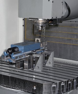 Metal milling machine clipart