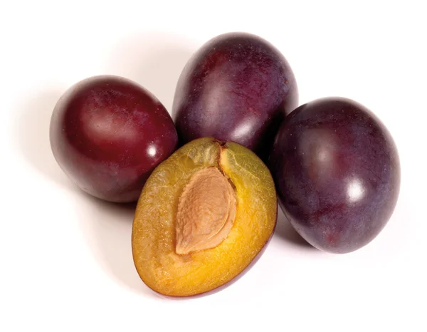 Plums in light back — Stock Photo, Image