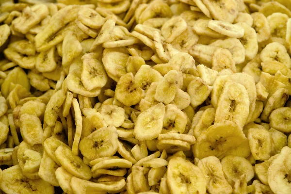 Dried banana background — Stock Photo, Image