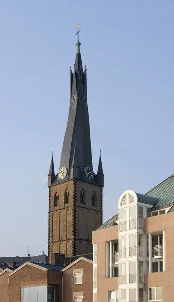 Steeple in Düsseldorf — стокове фото