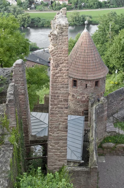 Wertheim kasteel detail op zomertijd — Stockfoto