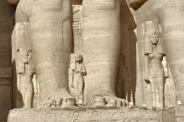 Detail of the Abu Simbel temples — Stock Photo, Image