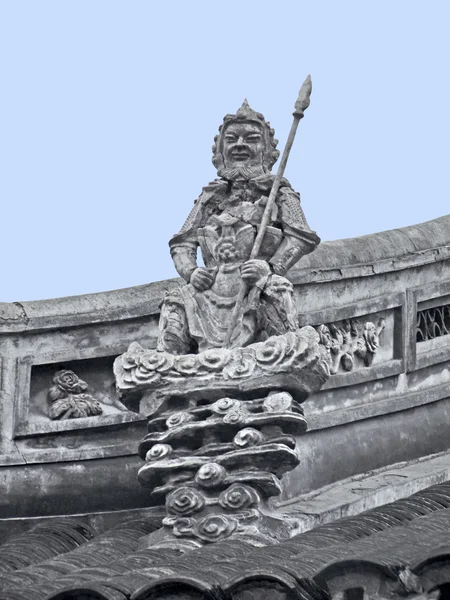 Скульптура в храмом Нефритового Будди — стокове фото