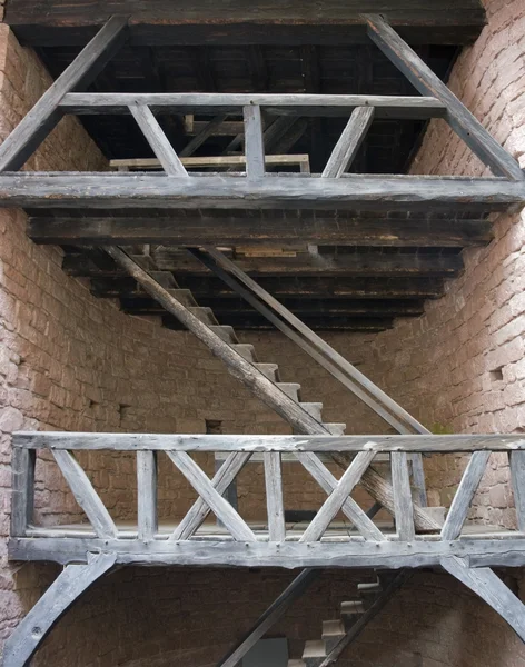 Escada no Castelo de Haut-Koenigsbourg — Fotografia de Stock