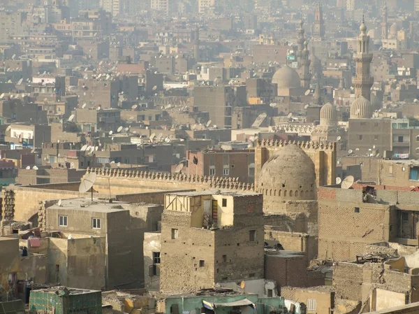 Kair, w tym Meczet ibn Tuluna — Zdjęcie stockowe