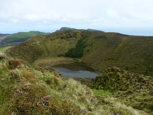 Crater lake at the Azores — Stock Photo, Image