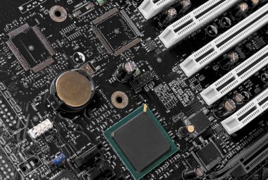 Motherboard closeup clipart