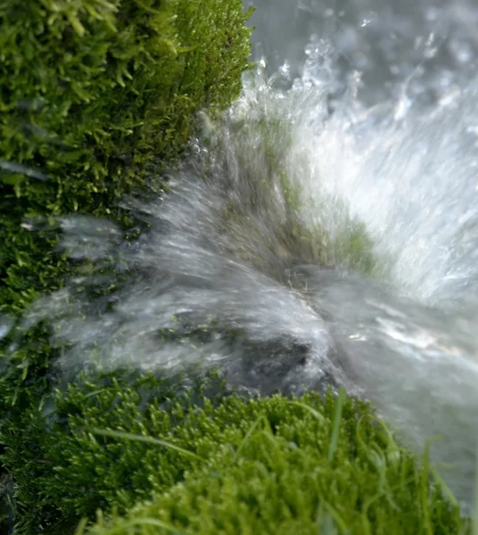 Vattenmängd med sputtringsvatten — Stockfoto