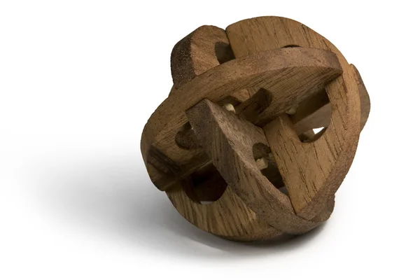 Fából készült 3d puzzle — Stock Fotó