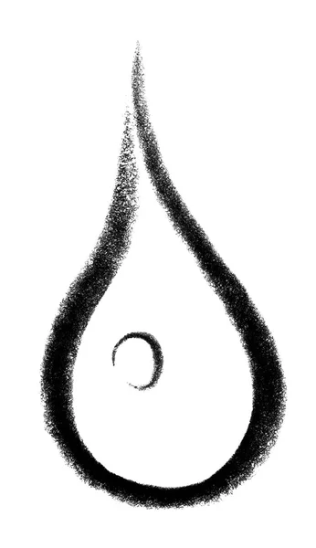 Desenho de gota — Fotografia de Stock