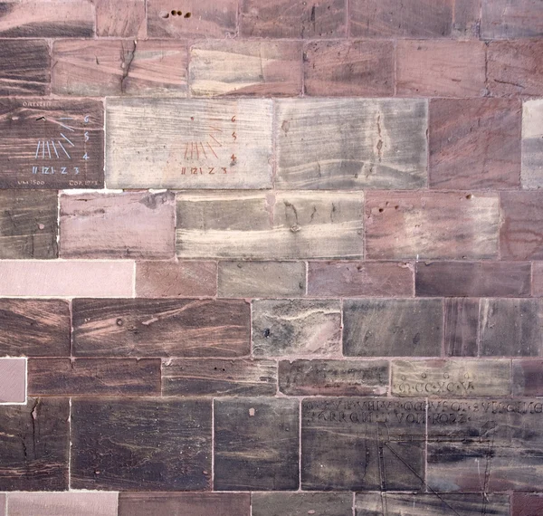 Szczegóły fryburskiej zabytkowy ściana — Zdjęcie stockowe