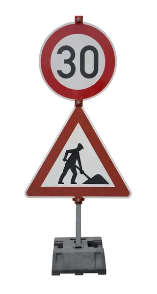 German road signs — Stok fotoğraf