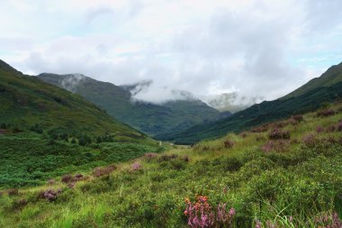 Glenfinnan scenery at summer time clipart