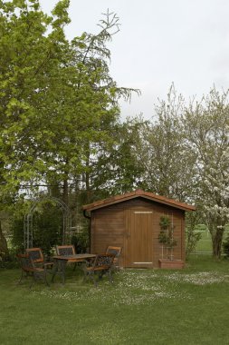 Peaceful summerhouse clipart